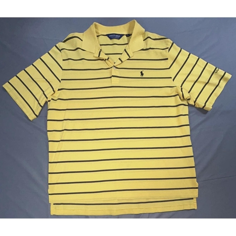 Wichita State Shockers Shirt Mens Large Yellow NCAA Polo Golf Ralph Lauren